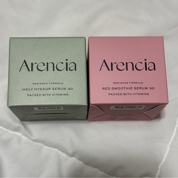 Arencia Holy Hyssop Serum 30 & Fresh Red Smoothie Serum 30 Duo Brand New. - Picture 2 of 11